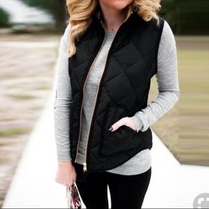 J.Crew Black Vest